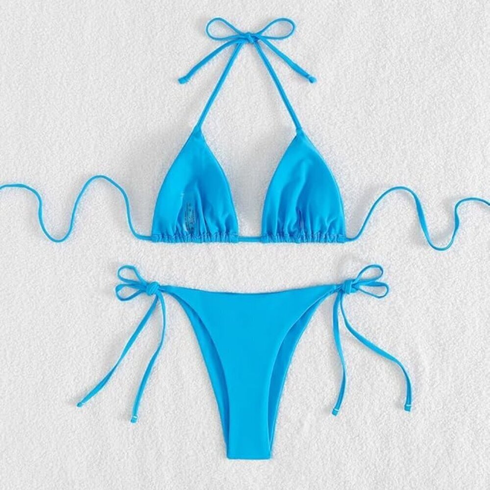 Bikini Swimsuits Light Blue - Picture 6 of 8